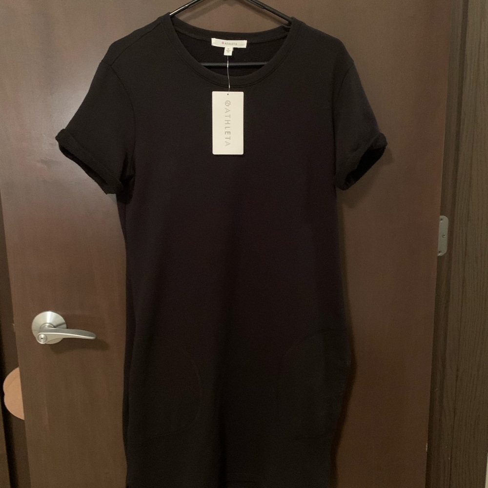 Athleta casual black dress